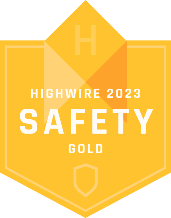 Highwire 2023 Safety Gold Award